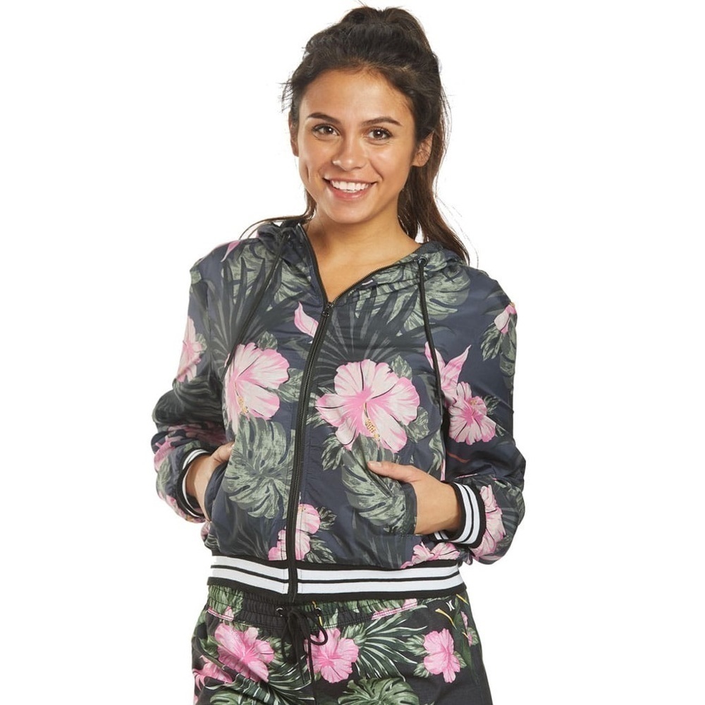 Hurley Hooded Windbreaker SOLID BLACK - L